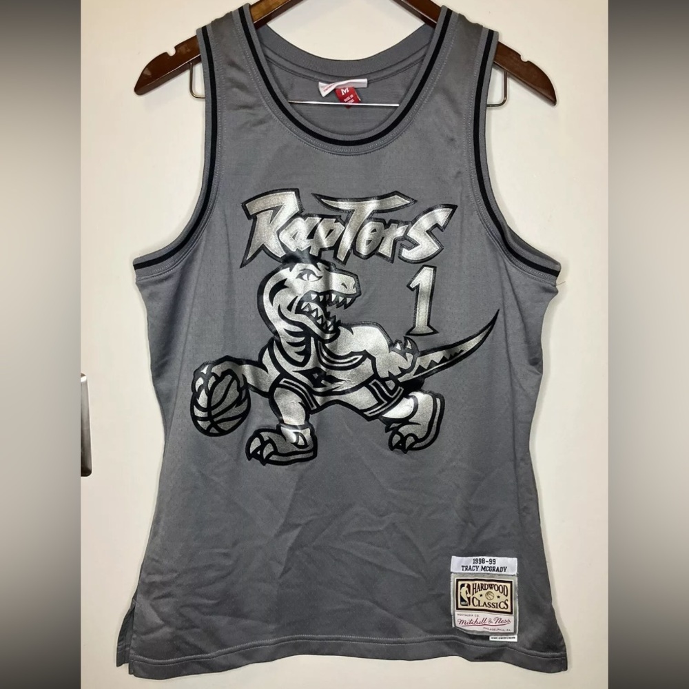 Mitchell & Ness Raptors Tracy Mcgrady Jersey 1990s Metal Works Graphite Size M